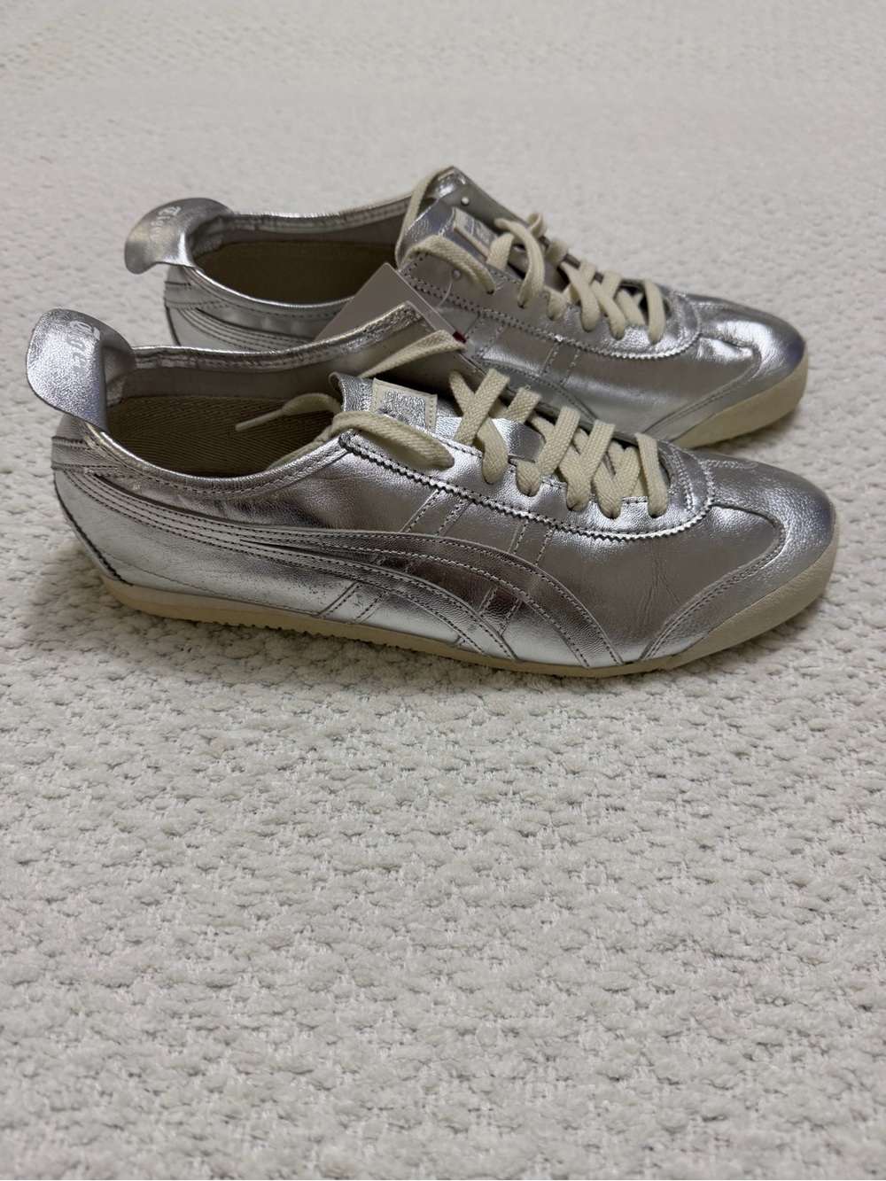 Onitsuka Tiger Mexico 66 Silver Leather Men’s Size US 11 Euro 45 NWT Sneakers